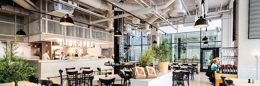 海洋之神助力斯德哥尔摩的法国工业风餐厅Usine